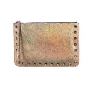 REBECCA MINKOFF Rare Metallic Studded Clutch